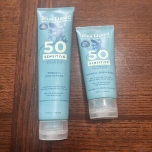 Blue Lizard Sensitive Mineral Sunscreen With Zinc Oxide 50+ 5 oz + 3 oz
